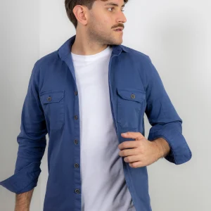Chaqueta Algodón Lavada Azul Indigo | Cazorla