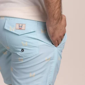Bañador Estampado Cangrejito Turquesa