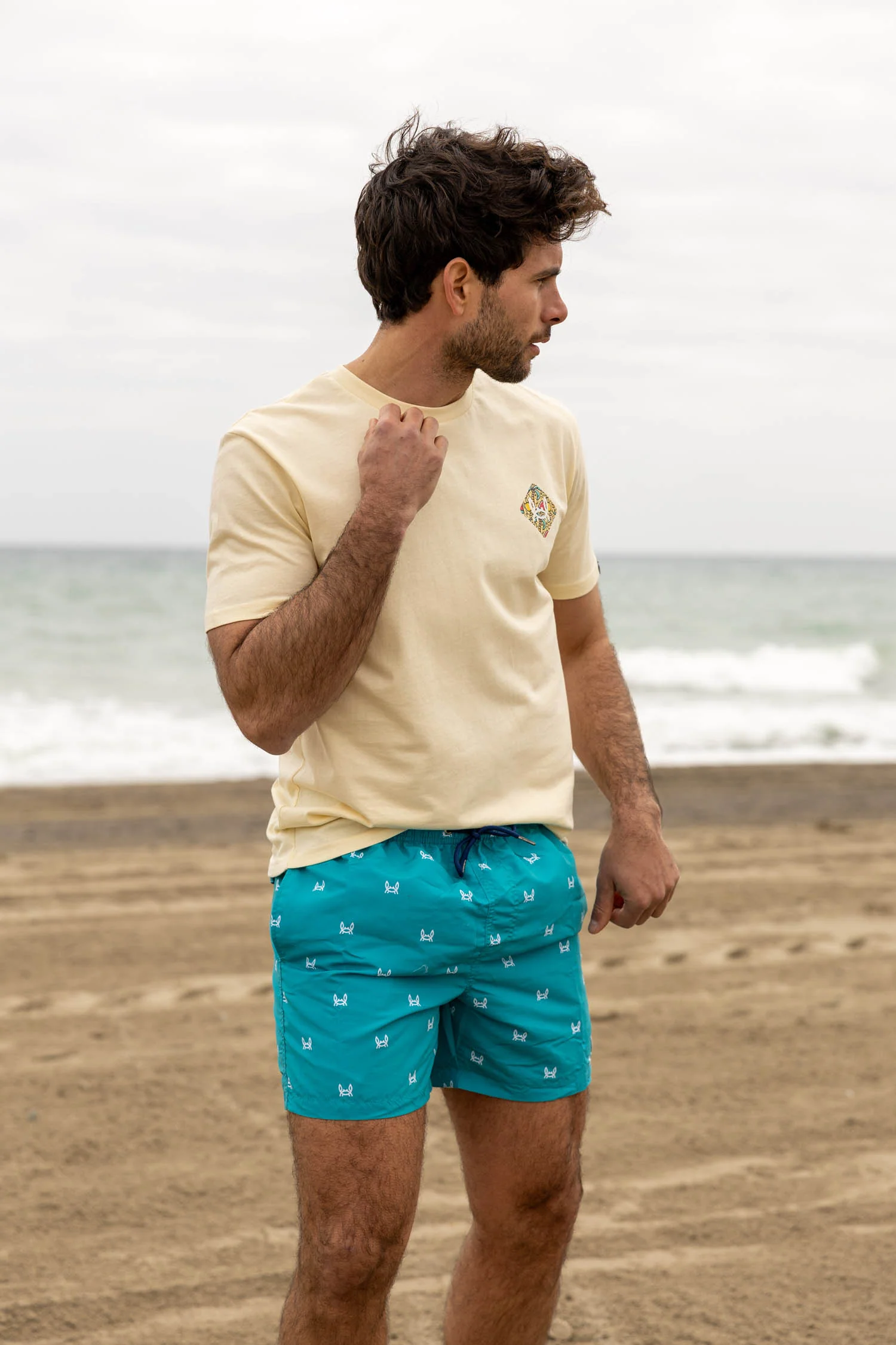 Bañador Estampado Cangrejo Turquesa - Imagen 5