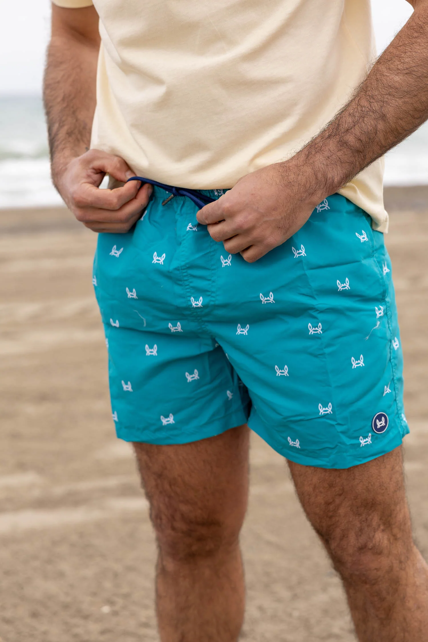 Bañador Estampado Cangrejo Turquesa - Imagen 3