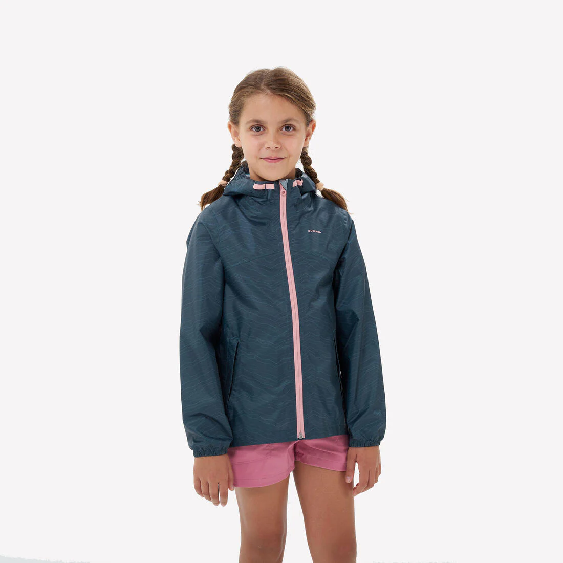 Chubasquero montaña y trekking Niños 7-15 años Quechua MH150 - Imagen 2
