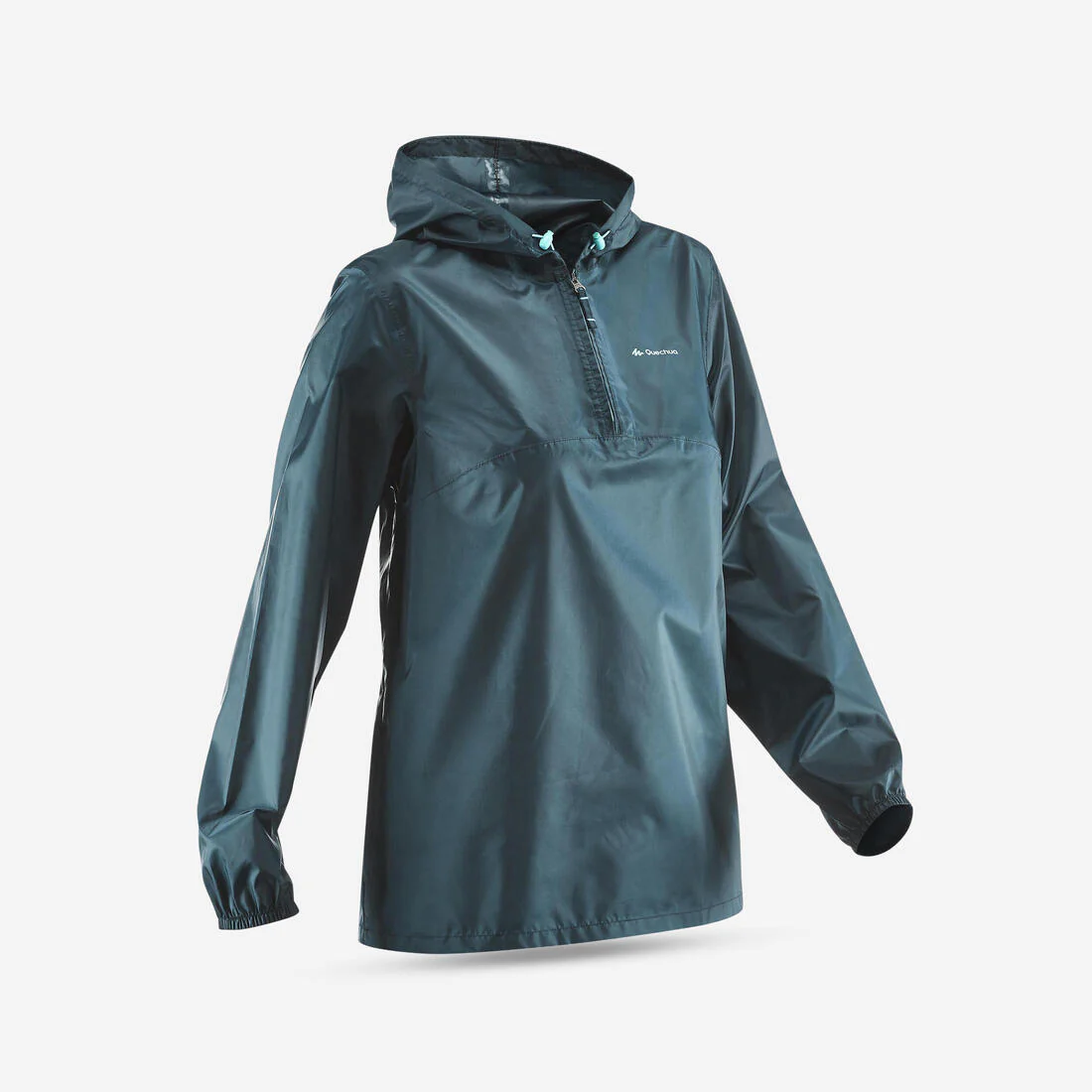 Chubasquero de montaña y trekking media cremallera Mujer Quechua Raincut - Imagen 8