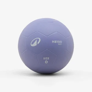 Balón de balonmano talla 0 - H100 SOFT iniciación PVC violeta