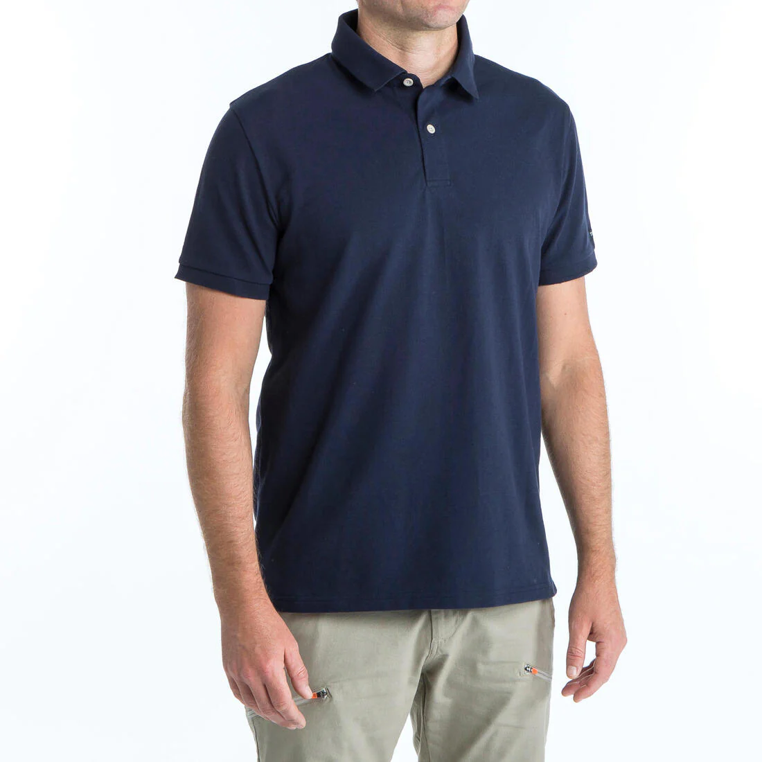Polo vela manga corta Hombre Tribord Sailing 100 - Imagen 4