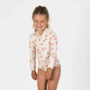 Bañador Izia Shell Bebé Niña Blanco Manga Larga Anti-UV