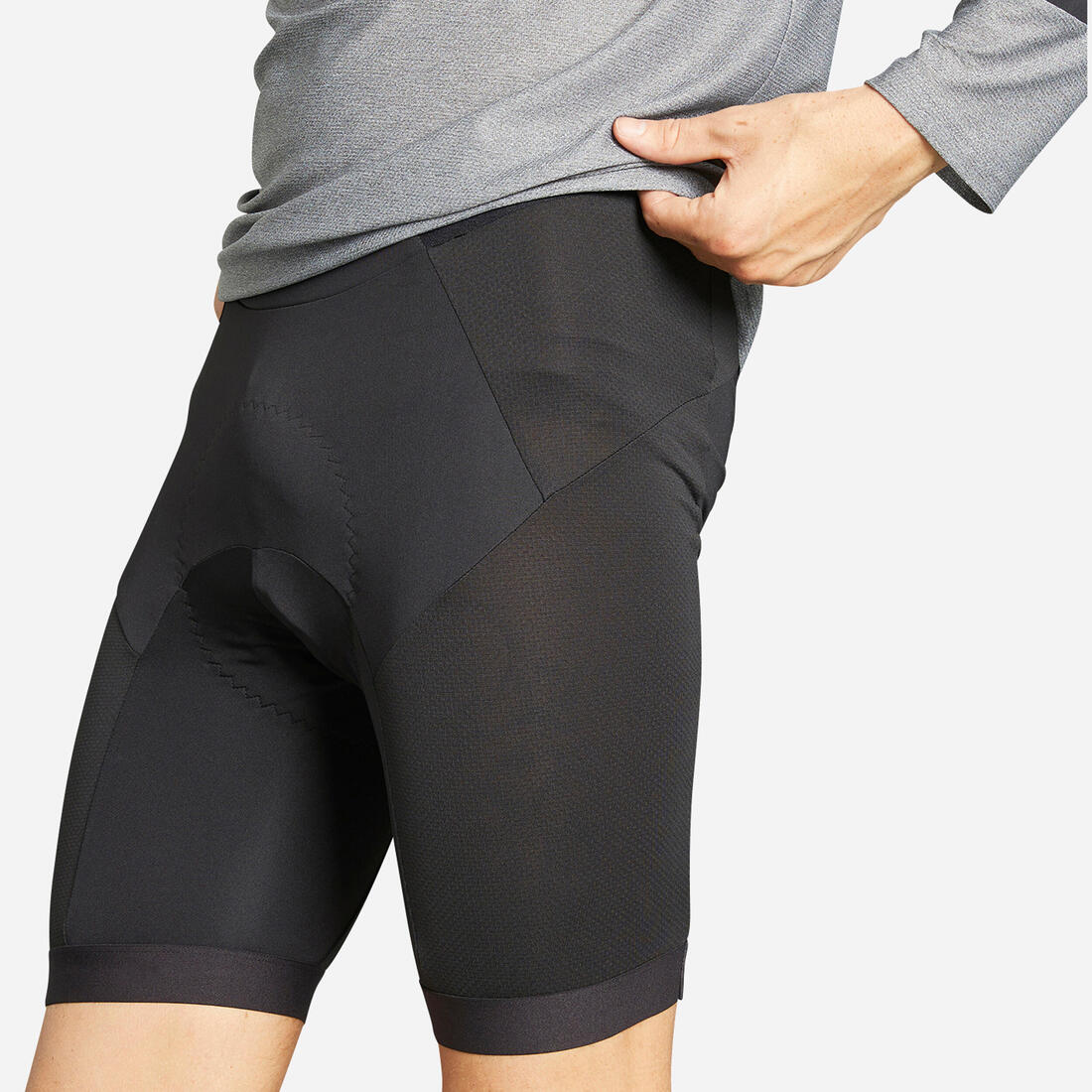 Culotte ciclismo interior MTB hombre Rockrider COMFORT 500 negro - Imagen 2