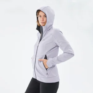 Chaqueta polar de montaña y trekking con capucha Mujer Quechua MH520