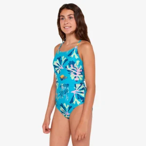 Bañador Niña Natación 100 Lila Ataa Pupu Turquesa
