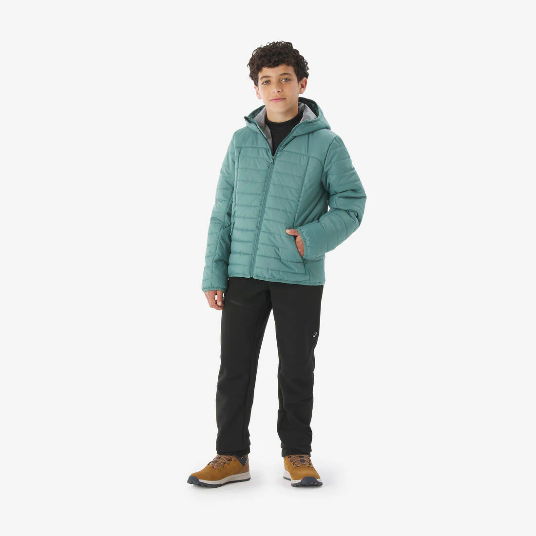 Chaqueta acolchada de montaña y trekking capucha Niños 7-15 años Quechua MH100 - Imagen 6