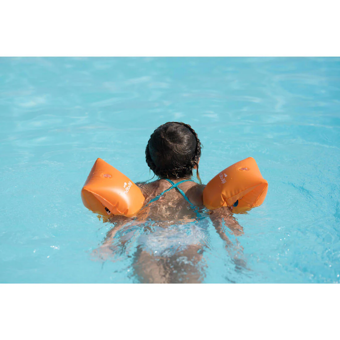 Manguitos piscina Niños Bebés 11-30 Kg naranja - Imagen 8