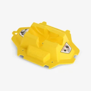 Soporte de patinete amarillo