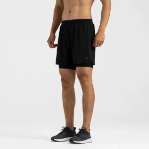 Pantalón corto running 2 en 1 con mallas Hombre